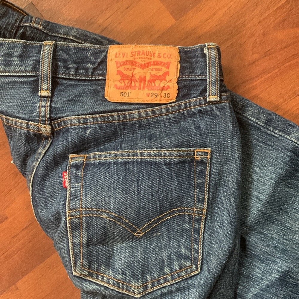 Levi Strauss & Co cropped button placket jeans